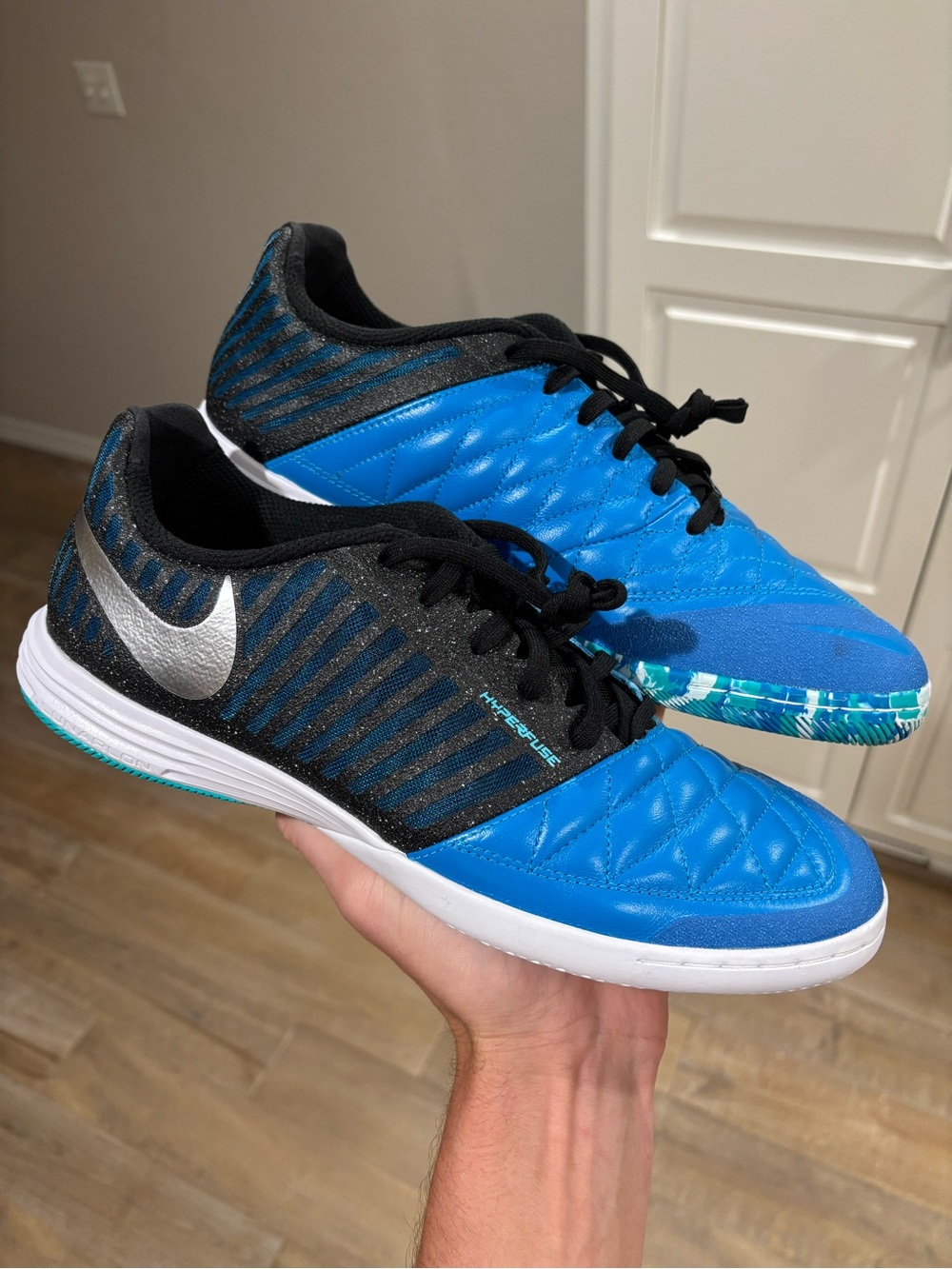 Nike Lunargato II ‘Deep Blue’ Men’s Size 10 Indoor Soccer Cleats RARE 580456-014